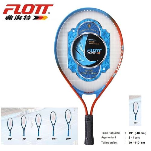 Flott Raquette de Tennis Junior 19" , Sac De Transport FTR-0714