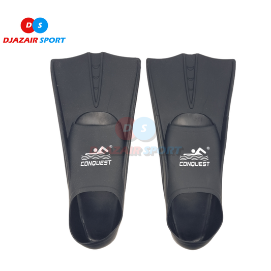 Palmes De Natation Courtes En silicone Très souples - Noir PP-1916N-CQ