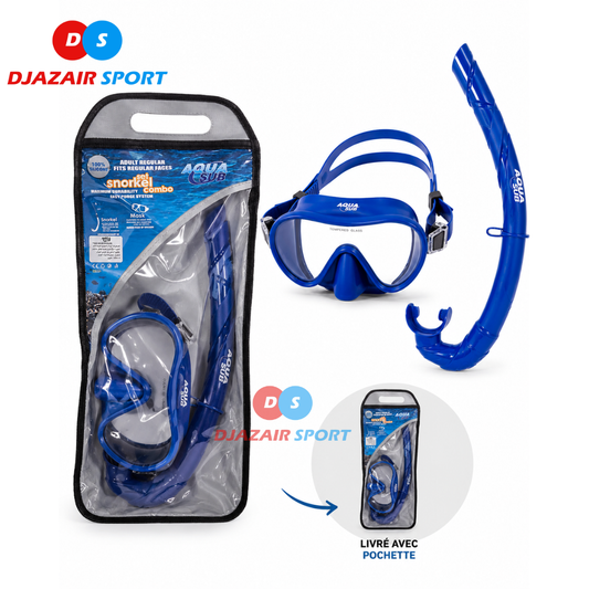 Set Masque + Tuba Aqua Sub – Bleu Marine