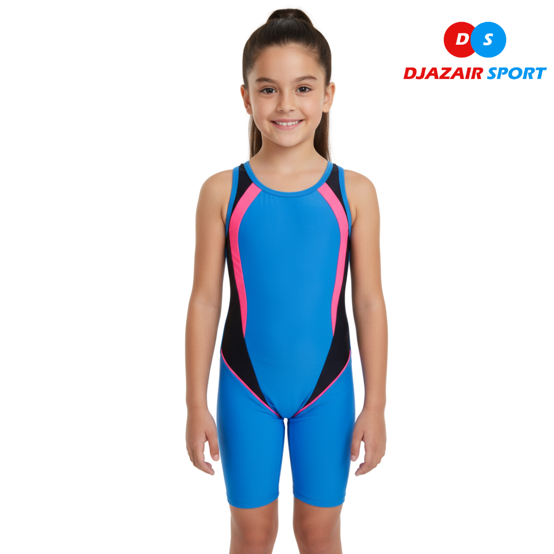 Maillot Short Natation Fillette Style Sportif REF-6717