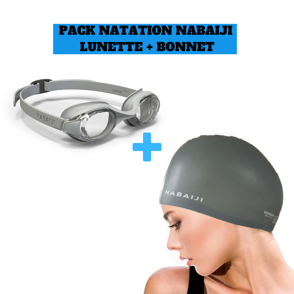 Set de Natation Lunettes + Bonnet Silicone + Serviette Adulte Set de Natation Lunettes + Bonnet Silicone + Serviette Adulte