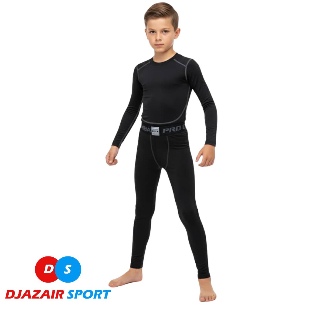 Ensemble Compression Sportif Enfants PRO COMBAT REF-18004