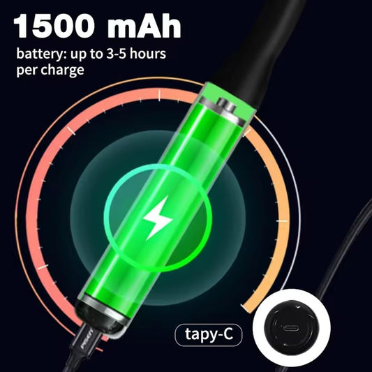 Massage Gun Col de Cygne Flexible 4 Têtes USB-C