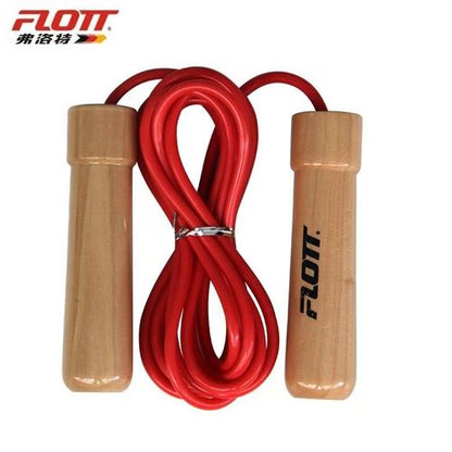 Flott Corde A Sauter Poignet En Bois - Rouge FJR-1294