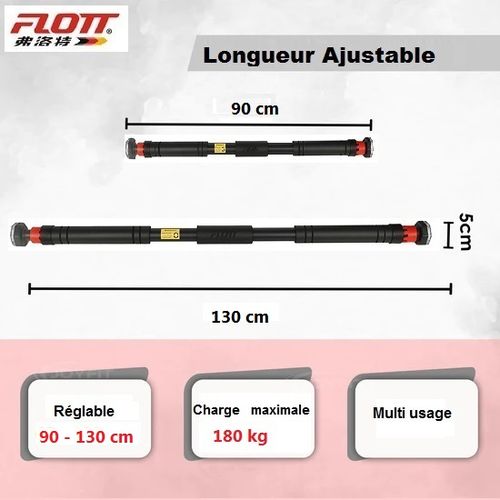 Flott Barre de Traction Réglable ( 90 - 130 cm )