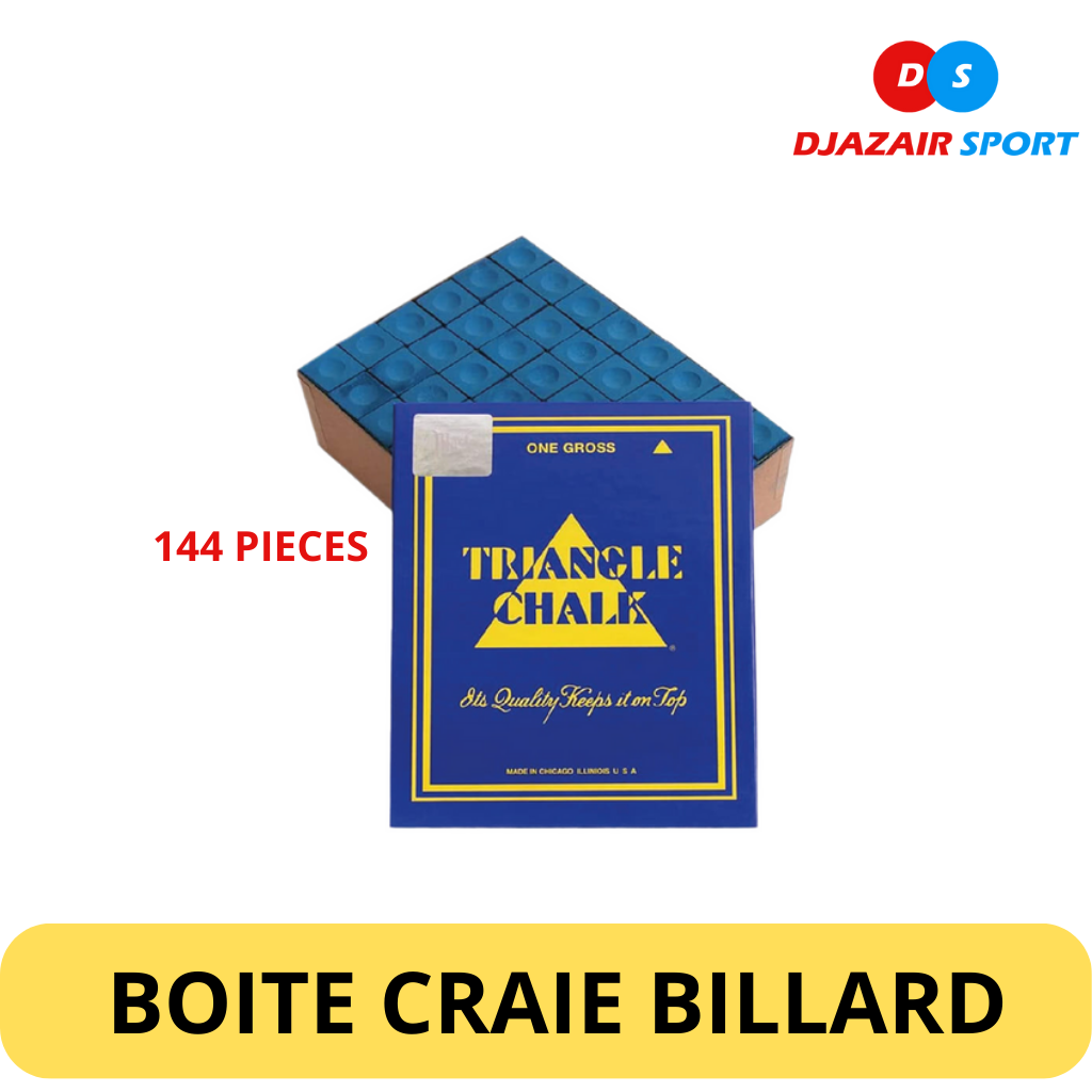 Boite Craie De  Billard Triangle Chalk 144 pcs