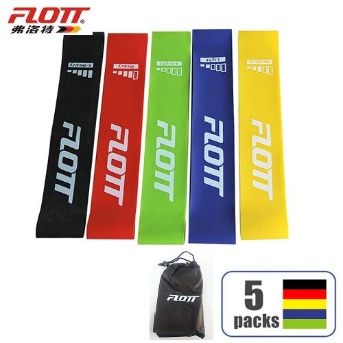 Flott Latex Resistance LOOP Bandes 5 Pcs  FYM-1413