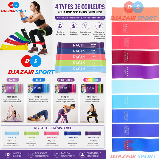 Bande Extensible De Fitness Packs 5 Pièces REF-77718