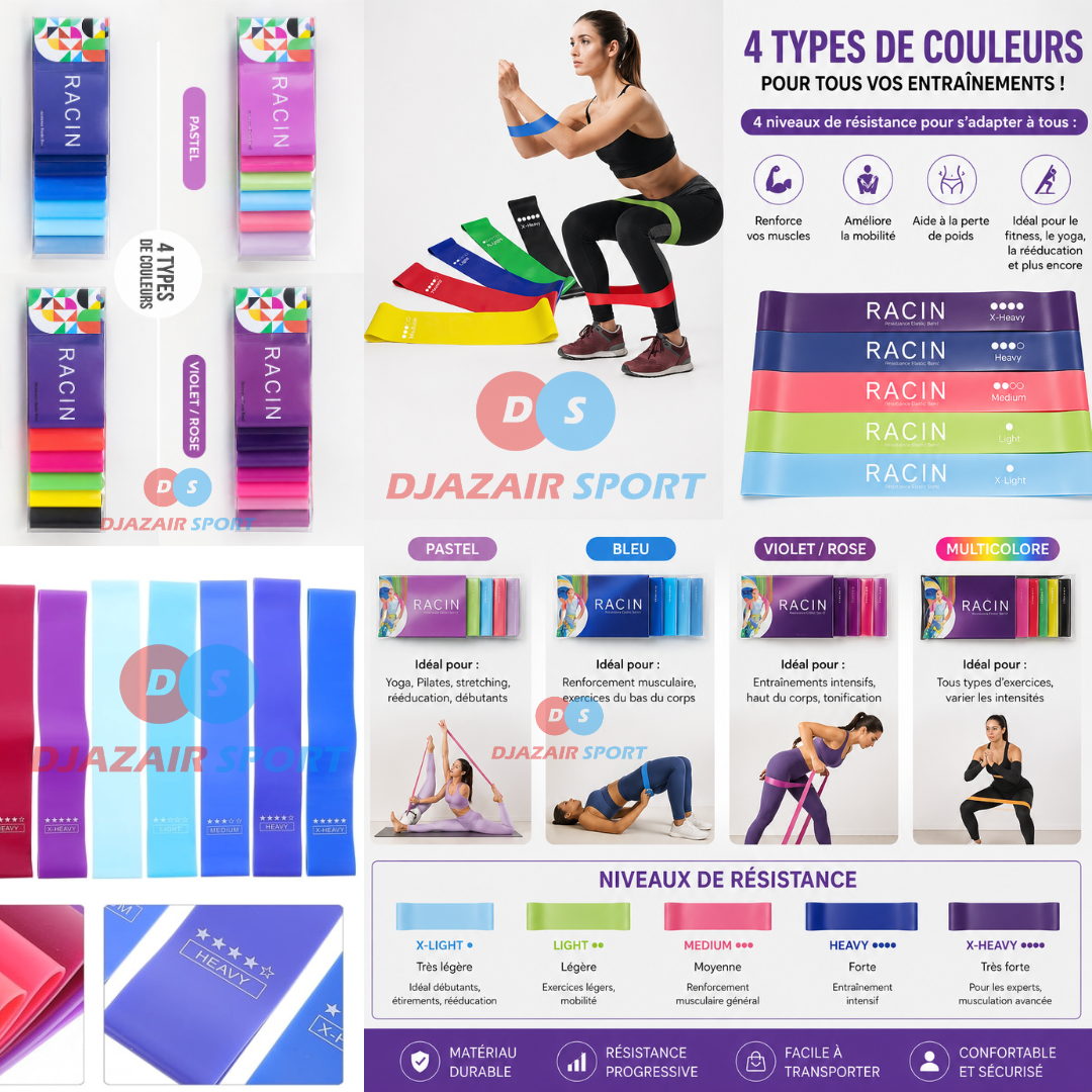 Bande Extensible De Fitness Packs 5 Pièces REF-77718