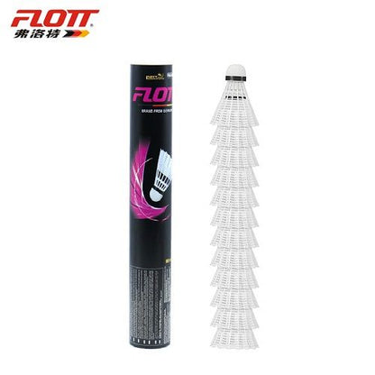 Flott Volant de badminton en plastique (12 Pcs)