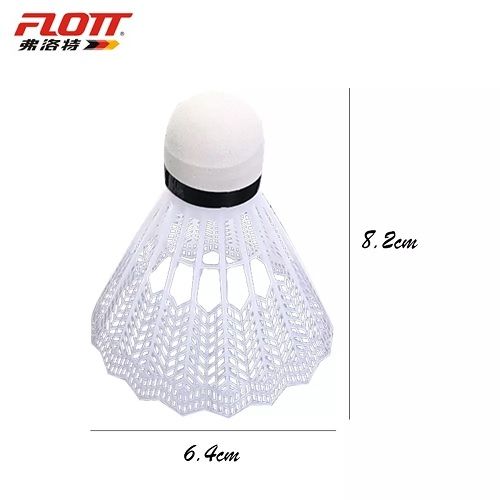 Flott Volant de badminton en plastique (12 Pcs)