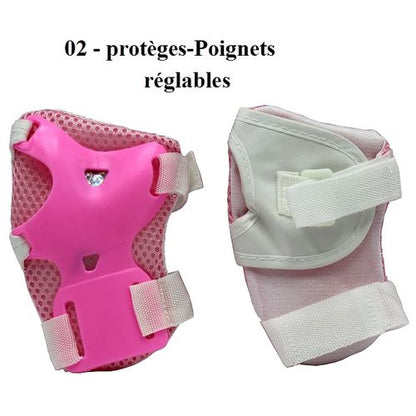 Protections rollers, trottinette, et skate pour enfant (3 à 12 ans) FPT-1673