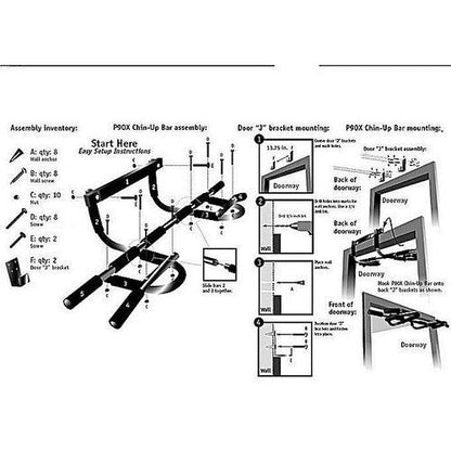 Door Gym Barre Fixe Multifonctions Extrême 12 Position