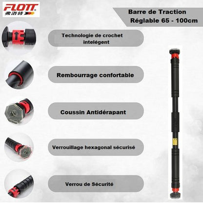 Flott Barre deTraction Réglable ( 65 - 100 cm ) FHB-1281