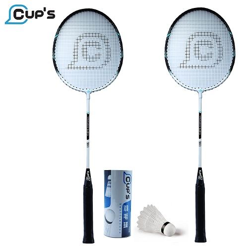 Cup'S Paire Raquettes de Badminton et 03 Volants, Sac de Transport