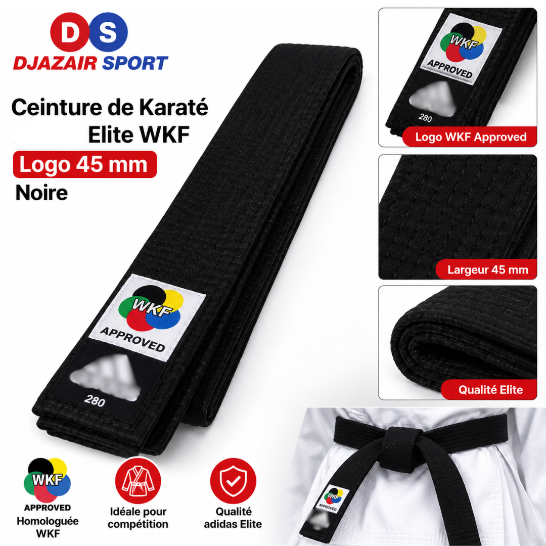 Ceinture Noir D'arts Martiaux Original ADIB242K