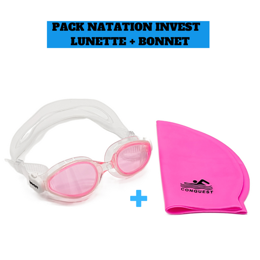 Pack Natation Lunette Invest + Bonnet