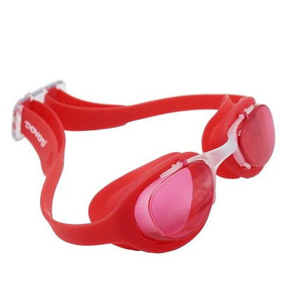 Pack Natation Enfants Lunette DOVOD + Bonnet -Rouge