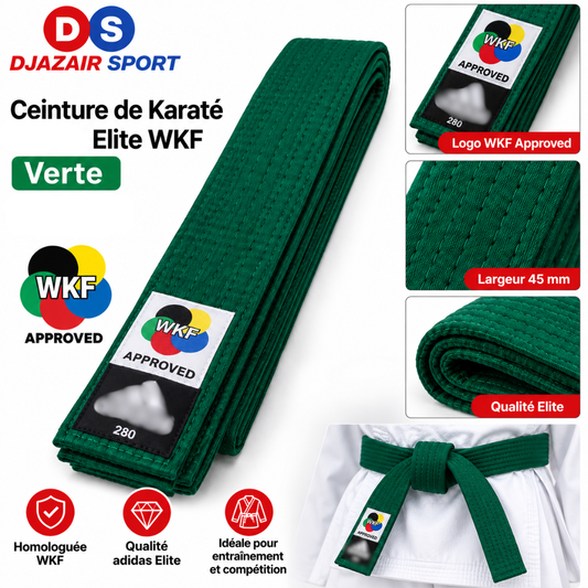 Ceinture Vert D'arts Martiaux Original ADIB220P