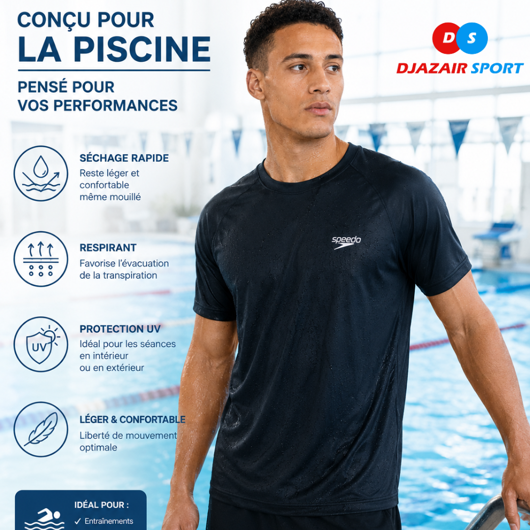 T-Shirt Natation Et Sport SPEEDO "Noir" REF-06013