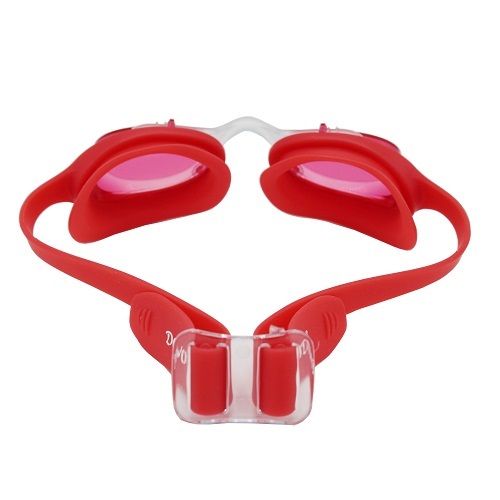 Pack Natation Enfants Lunette DOVOD + Bonnet -Rouge