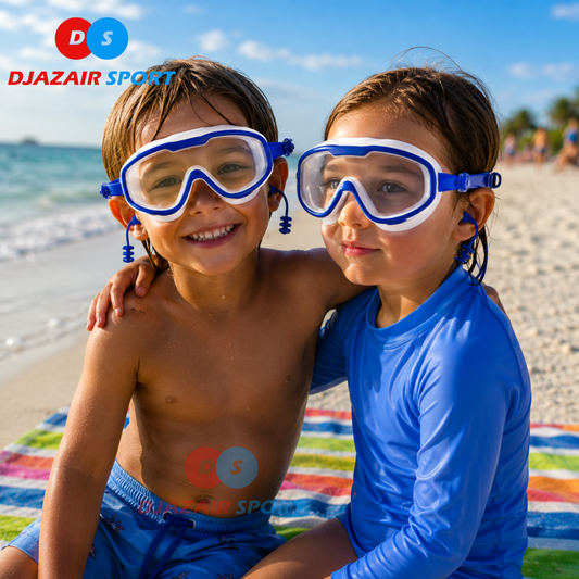 Masque De Natation Enfant-Junior Bleu REF-4412