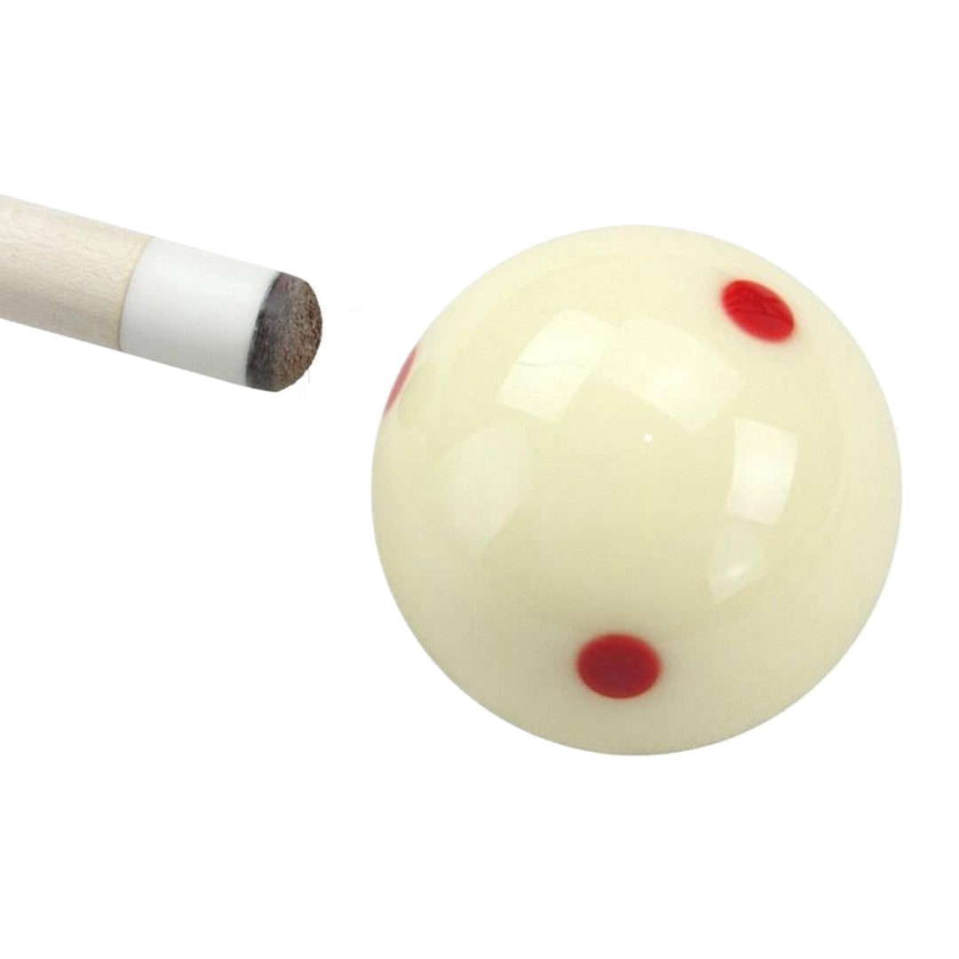 Boule Blanche de Billard Point Rouge 57 MM كرة بلياردو مع نقط حمراء