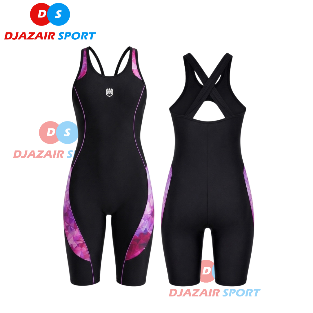 Maillot De Bain 1 Pièce Natation "Croisé" REF-06007