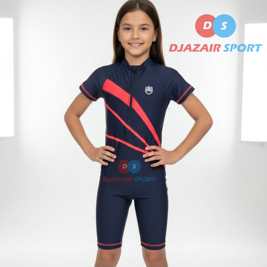 Maillot Combinaison Enfants Pour Natation ou Plage "Bleu Nuit" REF-6116
