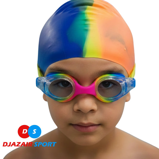 Pack Natation DOVOD Lunette + Bonnet "Arc En Ciel" REF-PACK6