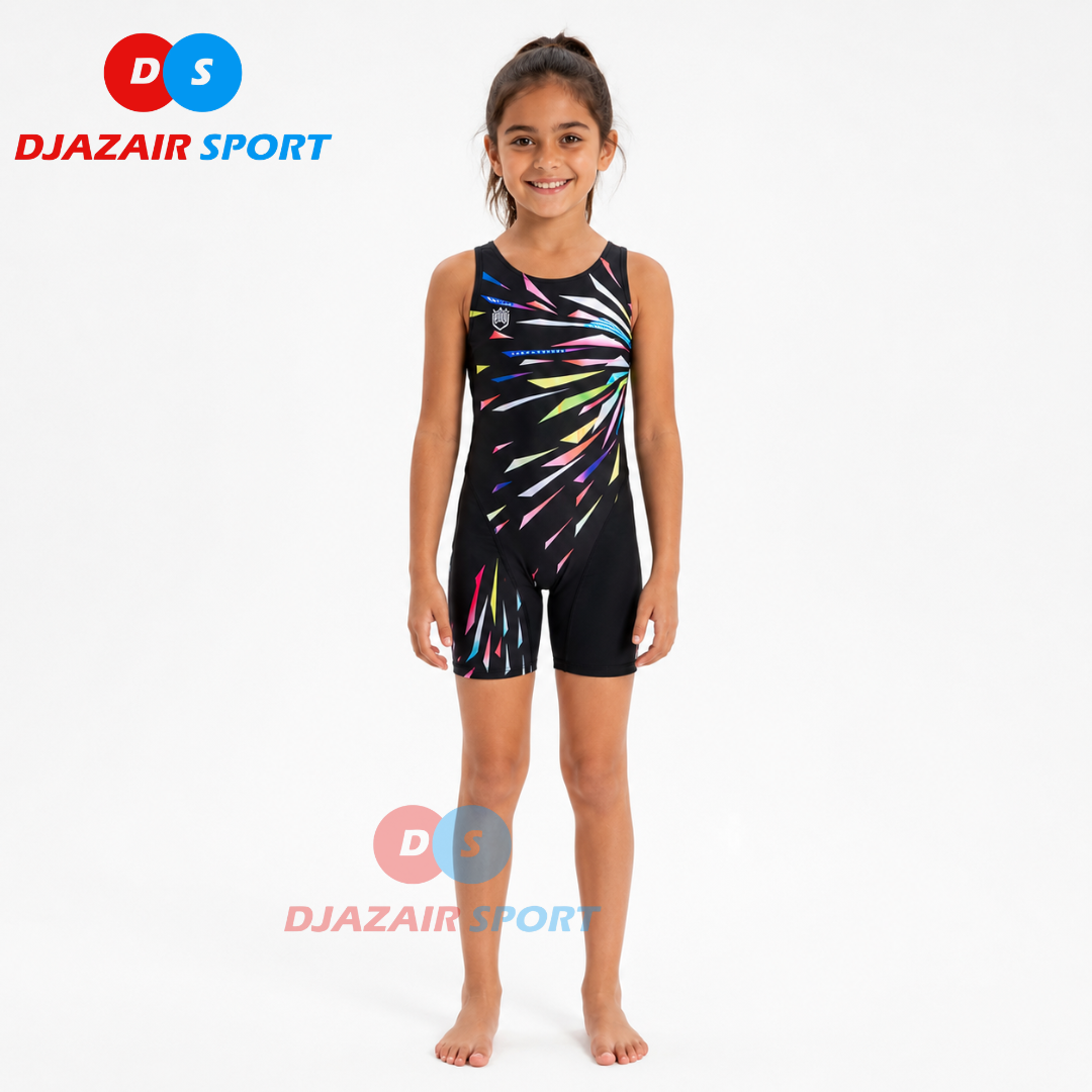 Maillot Robe Natation Noir Étoilé REF-6718