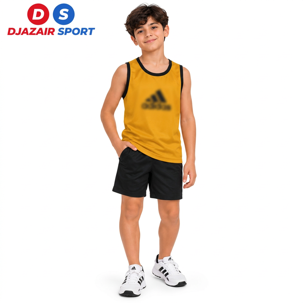 Dossard D'entrainement Enfant Moyen Jaune Moutarde 10 A 14 ans