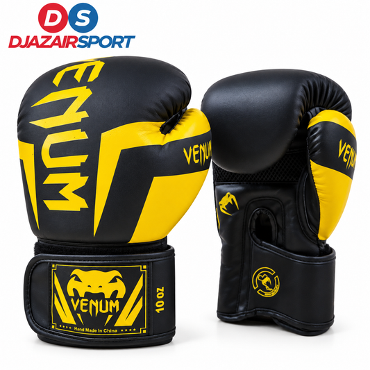 Gant De Boxe Kick Boxing Venum Jaune-Noir REF-02004