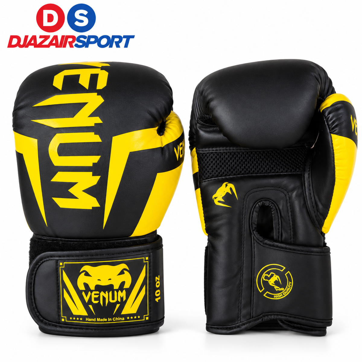 Gant De Boxe Kick Boxing Venum Jaune-Noir REF-02004