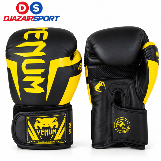 Gant De Boxe Kick Boxing Venum Jaune-Noir REF-02004