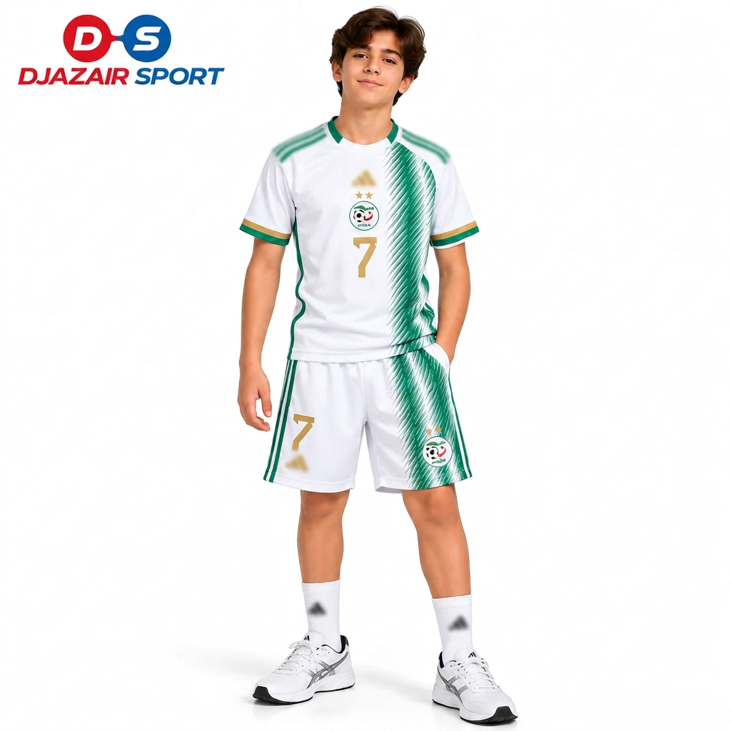 Ensemble Enfant Algerie Blanc Riyad Mahrez