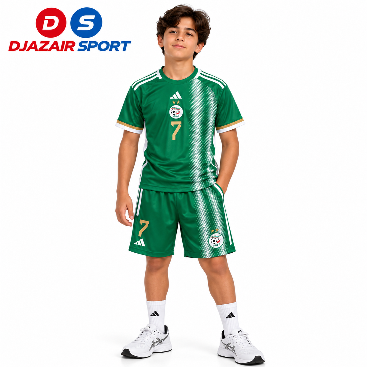Ensemble Enfant Algerie Vert Riyad Mahrez