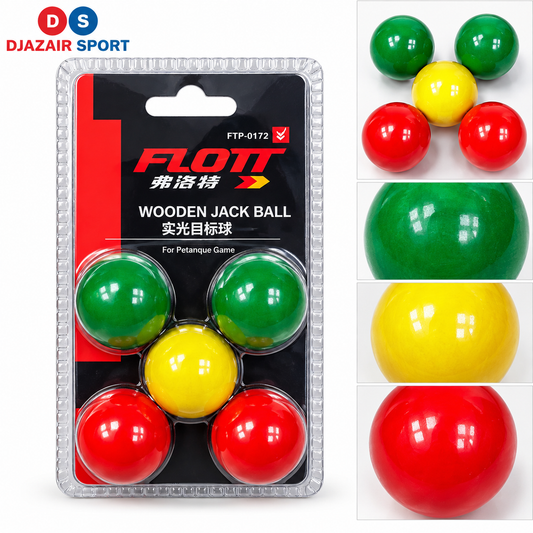 Flott Buts Cochonnet Pétanque en Bois 05 Pcs FTP-0172