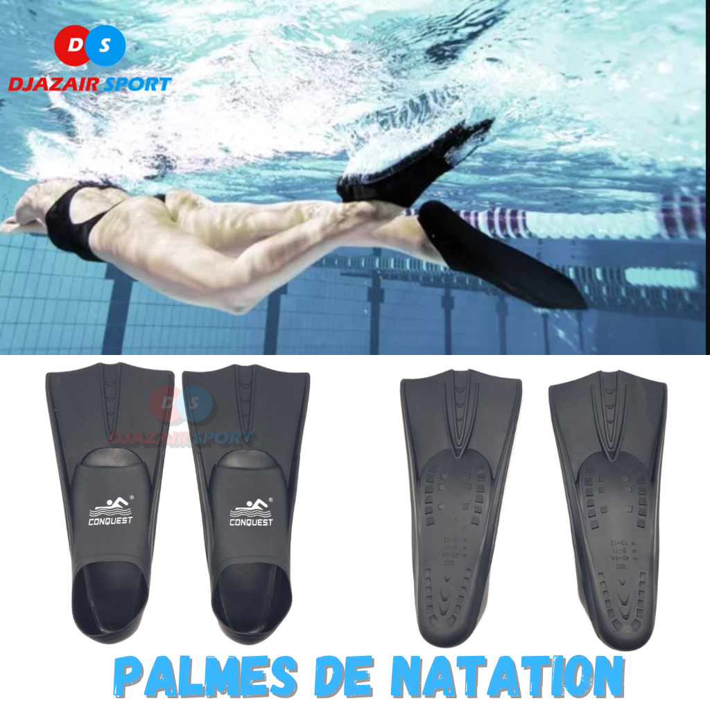 Palmes De Natation Courtes  En silicone Très souples