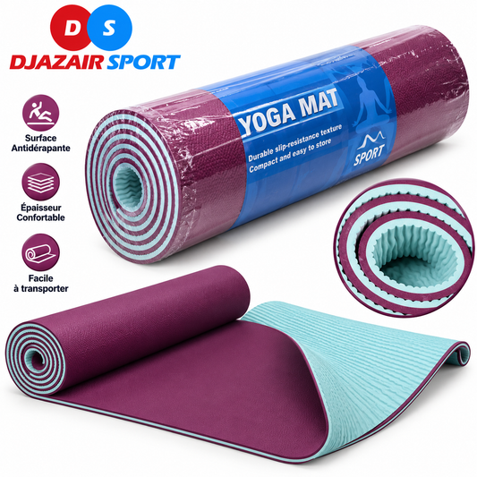Tapis De Yoga Épais  TPE 6MM (173CMX61CM) REF-1368