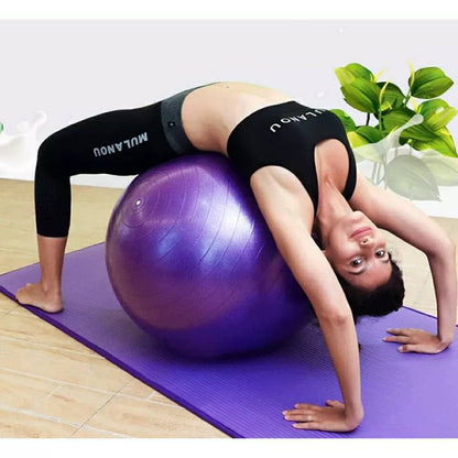 Ballon De Yoga Suisse Stretches, Équilibre, Résistance À La Tension, Gymnastique, Fitness A La Maison 75 cm