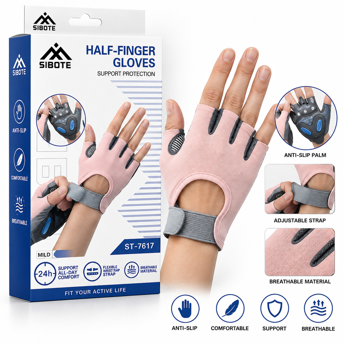 Gant De Sport Et Fitness Rembourré  (Standard) REF-04007