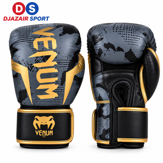 Gant De Boxe Kick Boxing Venum Gris Militaire REF-02019