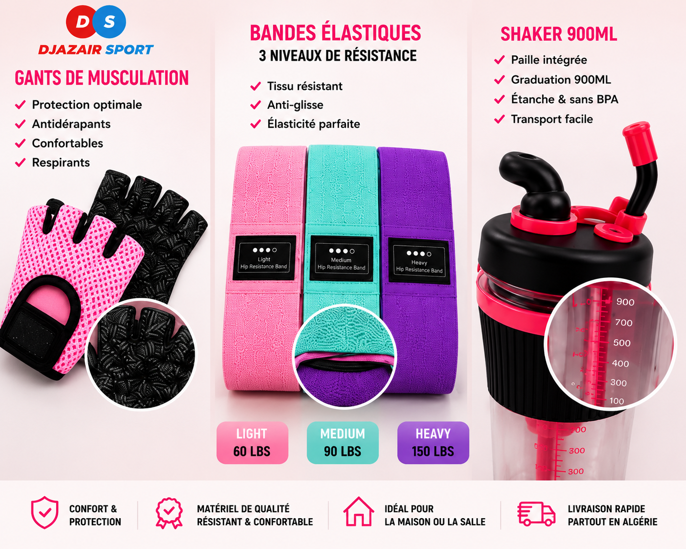 Packs Fitness Femme 3-en1 Pack9