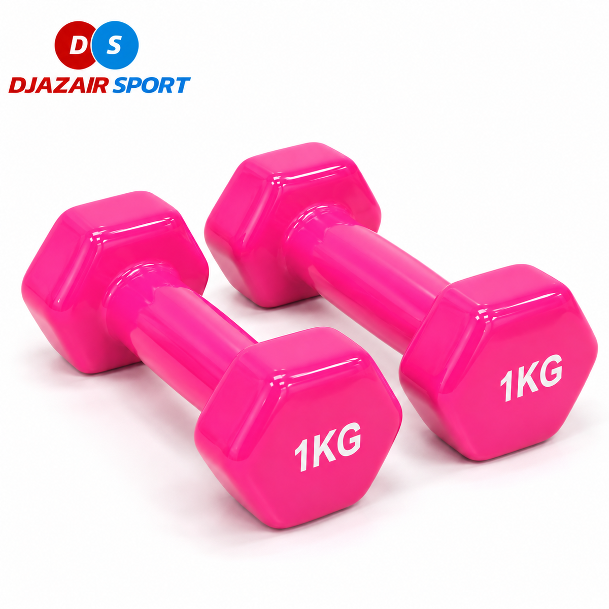 Paire Haltères 1 kg Rose REF-04013