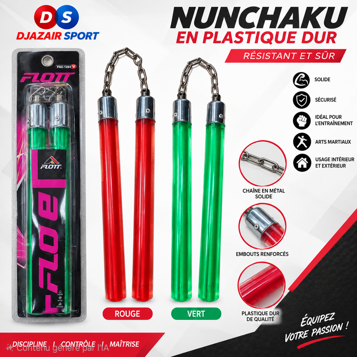 Nunchaku En Plastique Flott FNC-1264