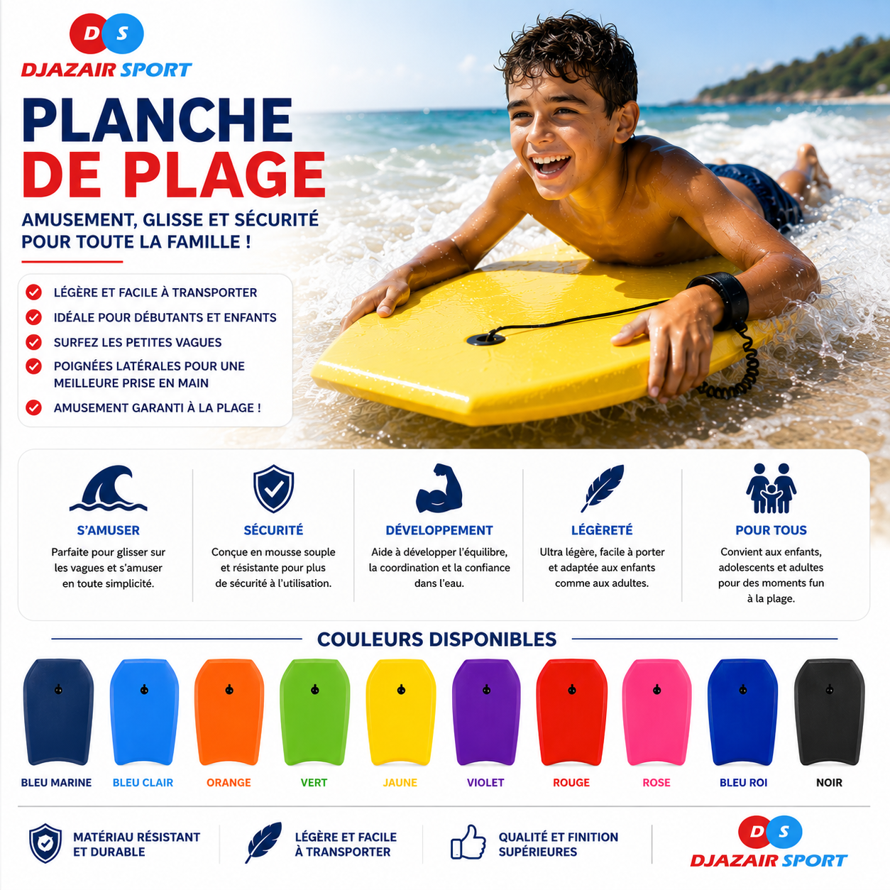 Planche De Surf Bodyboard Top Qualité Grand Model