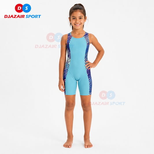 Maillot De Bain Natation "TURQUOI-VIOLET" REF-6114