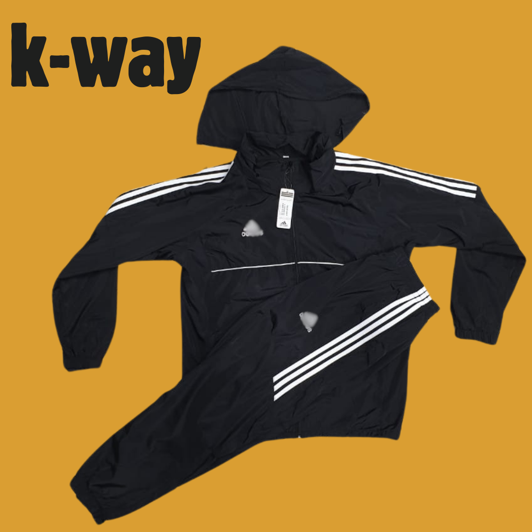 K-Way Coupe-Vent Idéal Pour le Footing Avec Doublure et Capuche