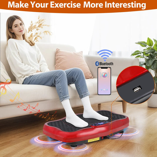 Plateforme Vibrante Fitness 120 Vitesses Bluetooth